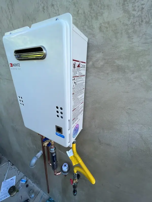 Tankless water heater installation for The Corners homes